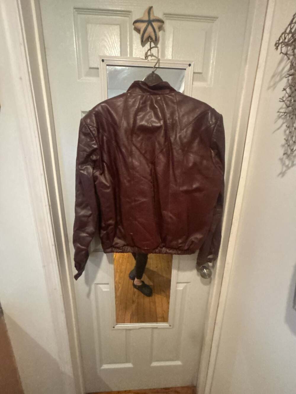 Wilsons Suede & Leather Burgundy Bomber Jacket Size 40 - Picture 5 of 5